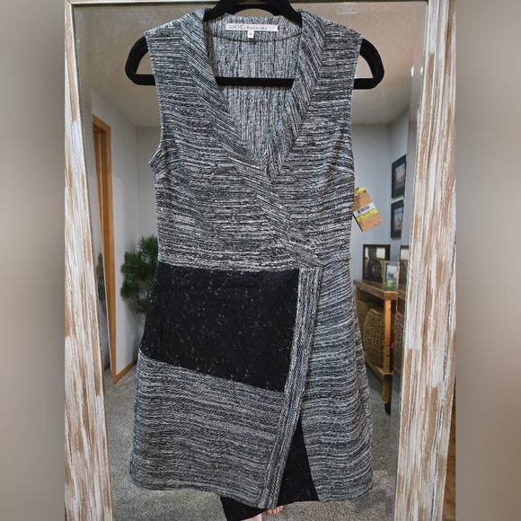 RACHEL Rachel Roy Black and Gray Women's Dress - Picture 2 of 4